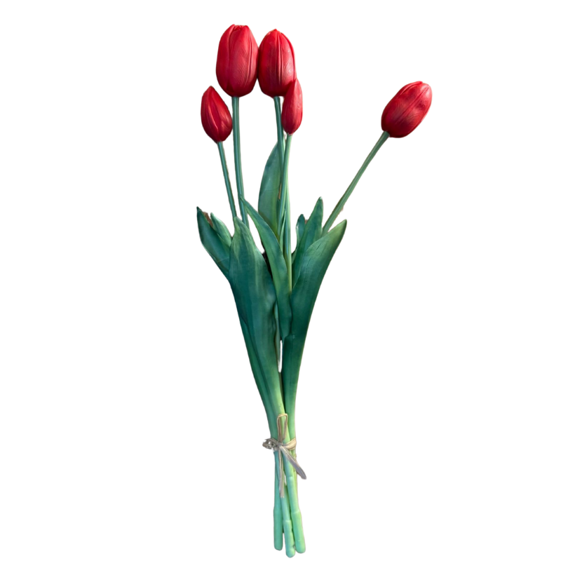 Buquê tulipa toque real vermelho
