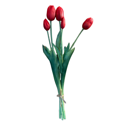 Buquê tulipa toque real vermelho