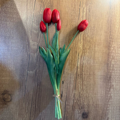 Buquê tulipa toque real vermelho