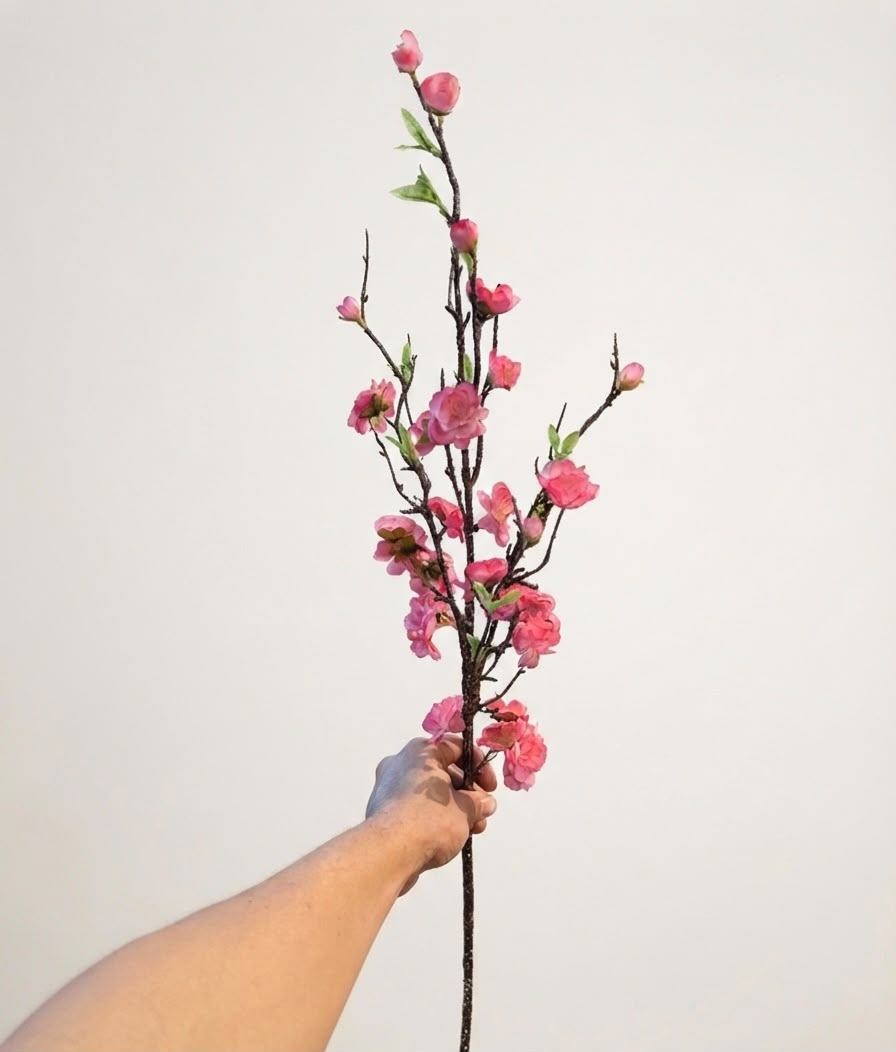 Haste de Pessegueiro Rosa Artificial – 90 cm